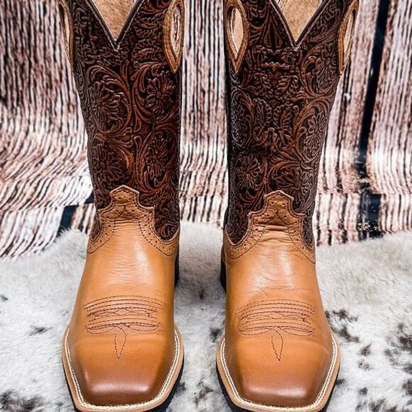 Twisted X Ruff Stock Western Performance Boots- Broad Square Toe - Picture 2 of 13